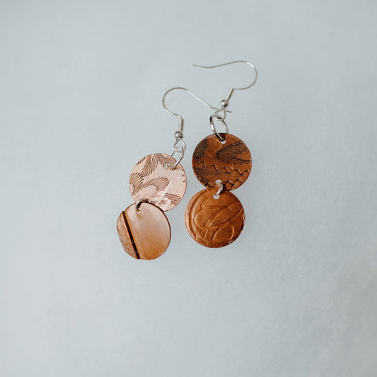 Reclaimed Copper Earrings